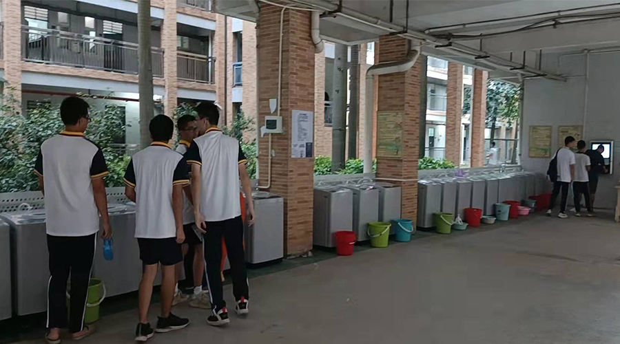 好評續(xù)單！江門一中學校持續(xù)追加共享洗衣機！