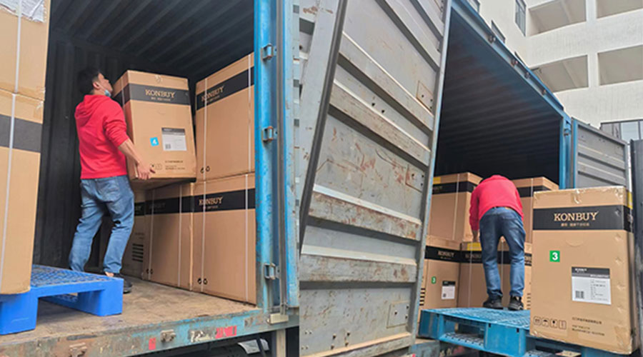 整裝待發(fā)！客戶50臺衣物烘干機裝柜完畢