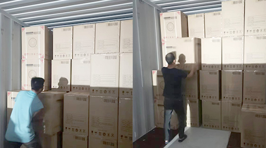 裝柜日常！日本客戶Sentern滾筒干衣機(jī)順利出貨