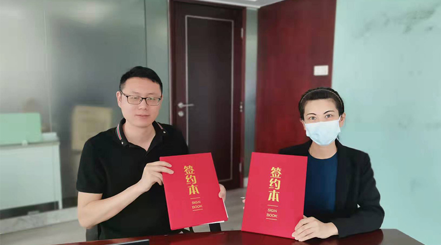 祝賀！金環(huán)電器與寧波某品牌電商客戶再次合作，簽約成功！