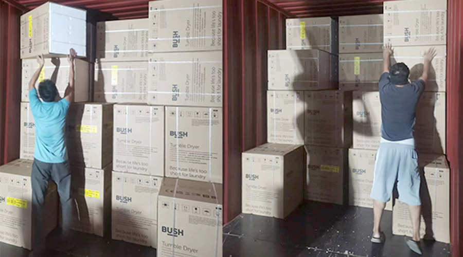 各司其職合力做好英國Argos客戶衣物烘干機(jī)出貨任務(wù)！